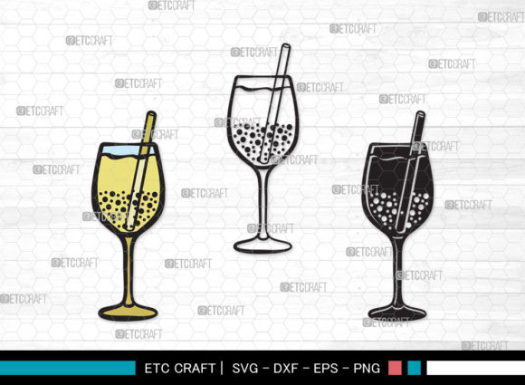 Bubble Tea Clipart Graphics for Crafts