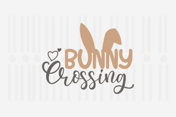 Bunny Crossing Easter SVG: Graphics for Crafts & Branding