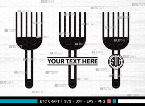 Kitchen SVG Monogram Graphics for Crafts & Branding