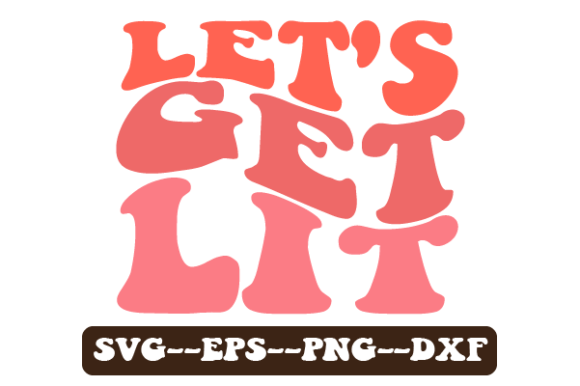 Let’s Get Lit: Hanukkah Retro Wavy Graphics for Crafts