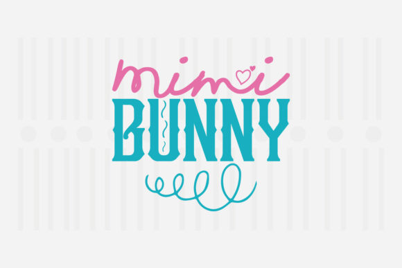 Mimi Bunny Easter SVG: Graphics for Crafts